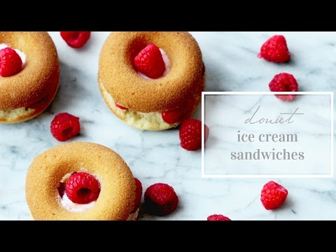Donut Ice Cream Sandwiches x  NATIONAL DONUT DAY!!