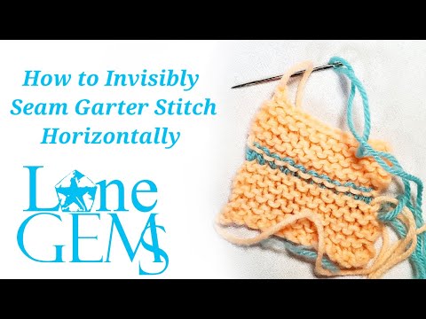 How to Invisibly Seam Garter Stitch Horizontally or How to Fake Graft Garter Stitch