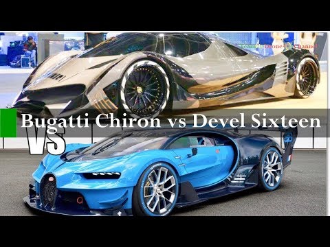 AUTO Bugatti Chiron 1500hp vs Devel Sixteen 5000hp Monster Cars | 0276