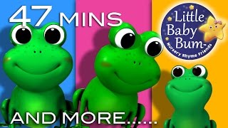 Five Little Speckled Frogs | Plus Lots More Nursery Rhymes | 47 Mins Compilation from LittleBabyBum