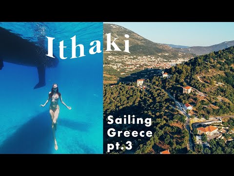 Sailing to Ithaki! My favorite island? Vathy, Sarikiniko & Filiatro beach || Greece 2021 Vlog Ep #6