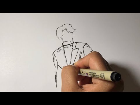تعلم الرسم طريقة رسم جونغكوك من فرقة بي تي اس