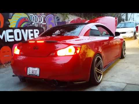 Motordyne ART pipes + shockwave G37 convertible 1, Just installed sound clip!