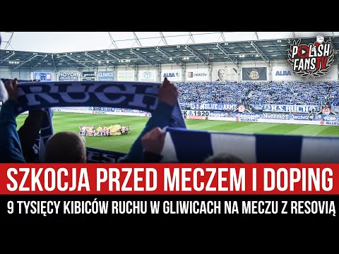 Szkocja przed meczem i doping 9 tysięcy kibiców Ruchu w Gliwicach na meczu z Resovią (06.05.2023 r.)