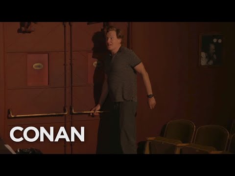 Conan Looks Out The Largo’s Stage Door | CONAN on TBS