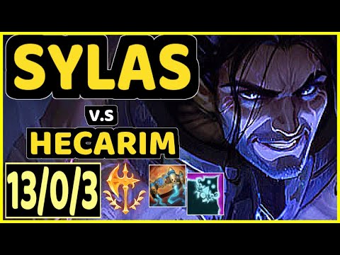 HY0G4 (SYLAS) vs HECARIM - 13/0/3 KDA JUNGLE CHALLENGER GAMEPLAY - BR