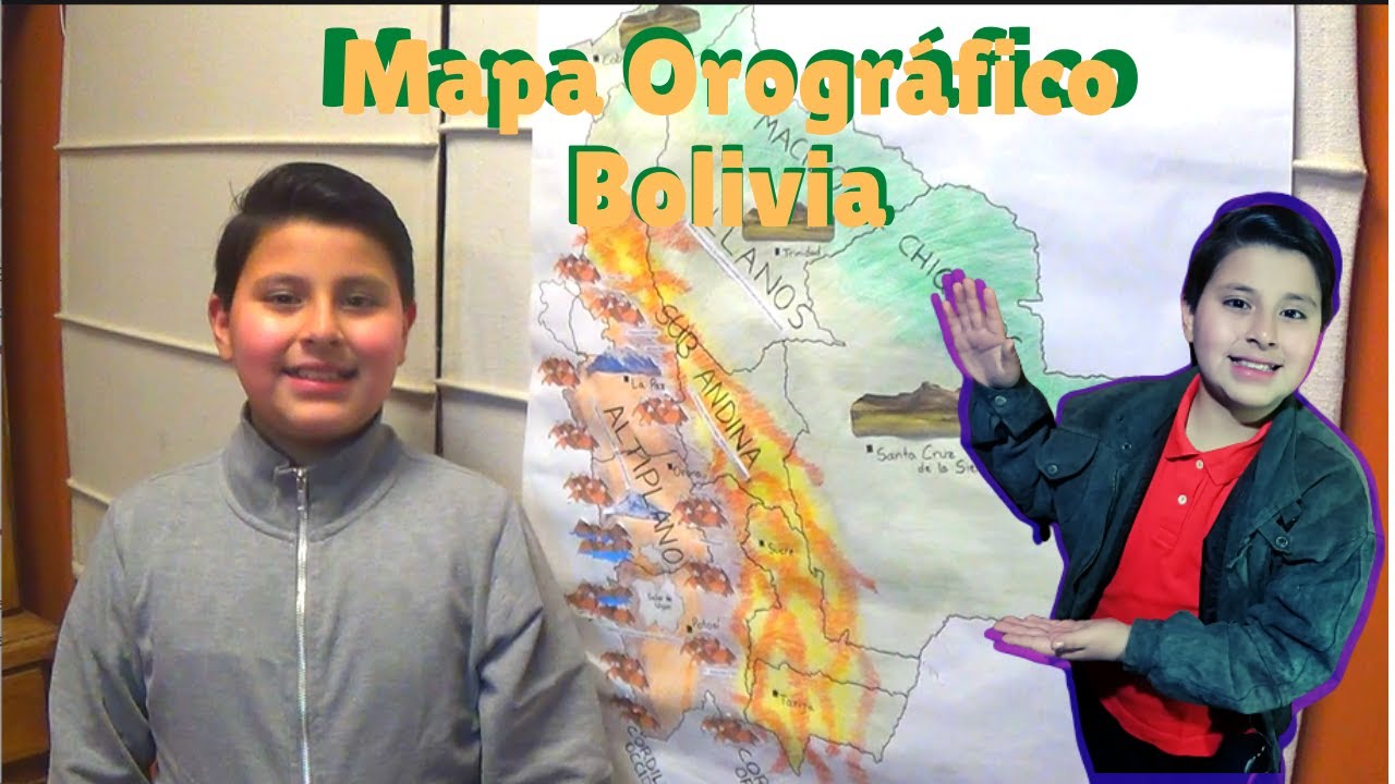 🎈Explicacion del Mapa orografico de Bolivia 🏆explicado para niños de forma facil 2020😎💙