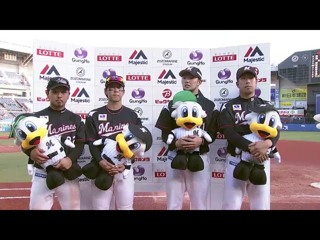 マリーンズ・南投手・内投手・鈴木選手・田村選手ヒーローインタビュー 2018/6/3 M-C