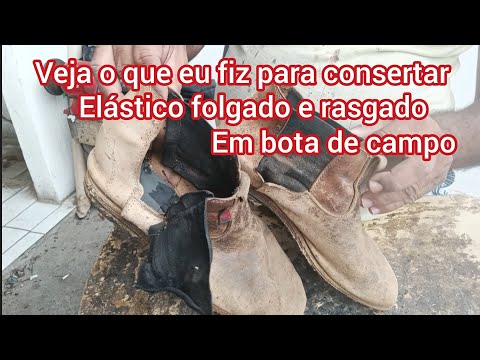 Como consertar elástico folgado ou rasgado em bota de canto