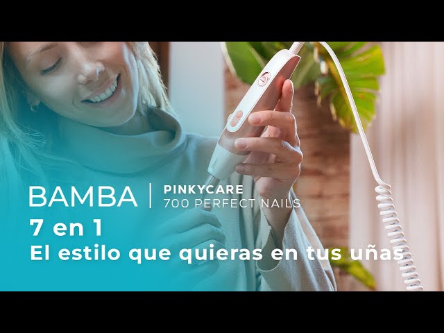 Set Manicura Cecotec Bamba PinkyCare 700 Perfect Nails 7 Cabezais 5 Velocidades Rosa video