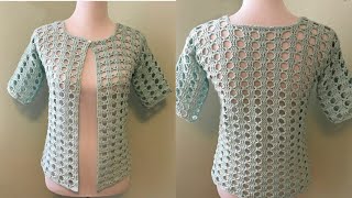 VERY SIMPLE😍💯Crochet Super Easy Vest Pattern Crochet Women sweater Pattern new stitch
