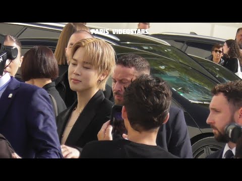 Jimin BTS arrival at show Dior Paris 1 october 2025 Fashion Week 