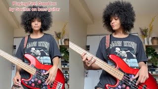 Gorillaz - Feel Good Inc [April Kae Bass Cover] #gorillaz #feelgoodinc #fashion