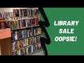 Library Book Sale Oopsie- The Early Bird Gets The Worm Lesson