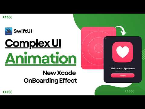 Complex UI Animation: New Xcode's OnBoarding Animation Effect Using SwiftUI | Xcode 26