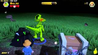 Lego Jurassic World: Level 8 The Hunted FREE PLAY (All Collectibles) - HTG
