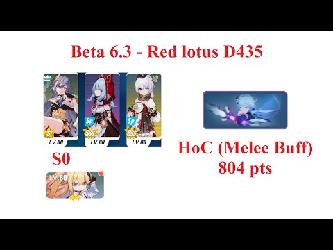 Beta 6.3 - Red lotus D435 - Herrscher of Corruprion (Melee Buff) - HoS (S0) SI SA - 804