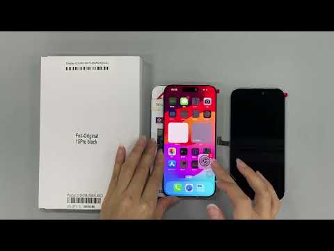 Black iphone 13 original display with touch screen & care se...