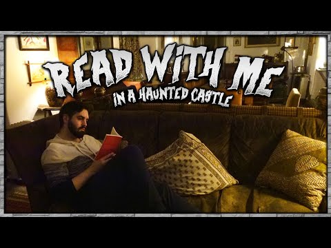 Read With Me Inside a Haunted Castle With Fireplace, Rain and Thunder Sounds 👻🏰