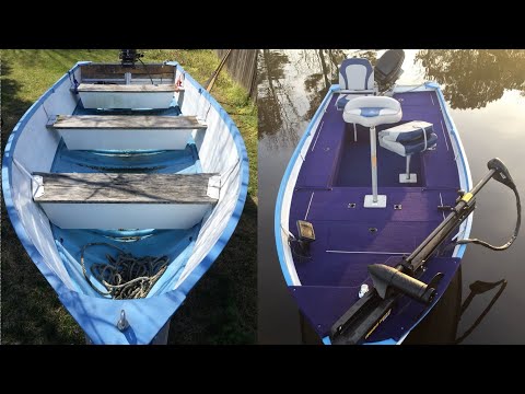 14 FT Utility to Tiny Bass Boat | Full Build Time-lapse | Start to Finish!