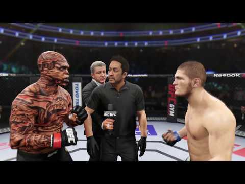 Demon vs. Khabib (EA Sports UFC 2) - CPU vs. CPU - Crazy UFC 👊🤪