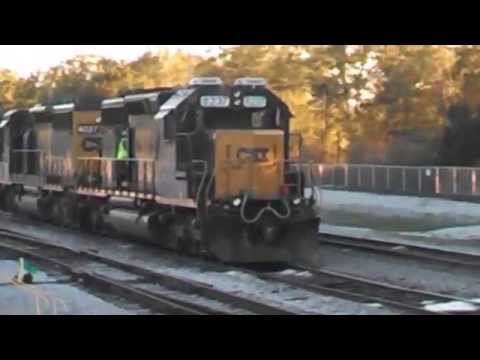 CSX SD40-2 8237 startup