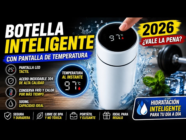 Vídeo relacionado con b.box Botella de Agua Termo para Agua y Bebidas | Botella de Agua de Acero Inoxidable de Doble Capa Aislante | Mantiene las Bebidas Frías Hasta 15h y Calientes Hasta 8h | 500 ml