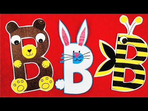 Teaching Alphabet Fun Way l Alphabet B activity for kids l Alphabets Fun Games Video