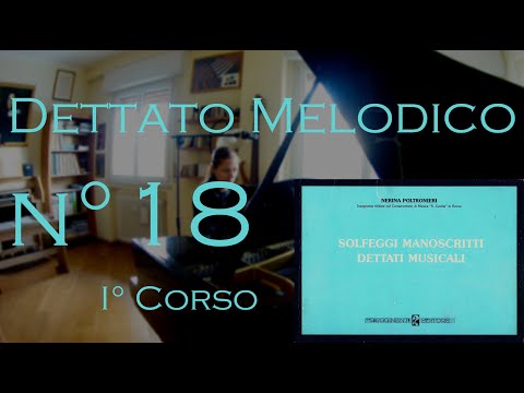 Dettato Melodico n.18 - I Corso - N. Poltronieri