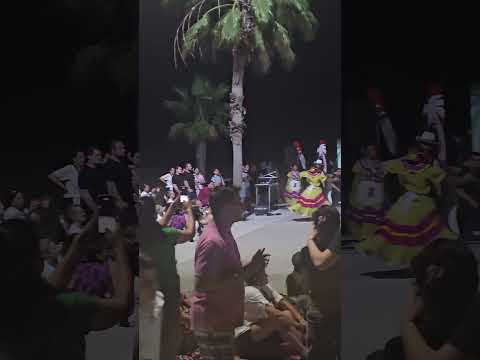 Colombian dancing group in Miramar de ansenuza, Cordoba Argentina on September 27,2026