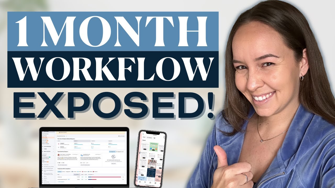 Plan 1 Month of Content with Me as a Social Media Manager | WORKFLOW EXPOSED!