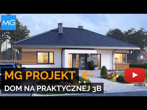 Projekt Dom na Praktycznej 3B MG Projekt - 116,77 m2