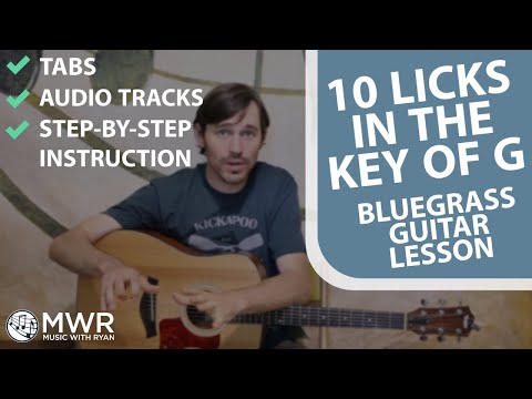 10 Licks in The Key of G - Bluegrass Guitar Lesson