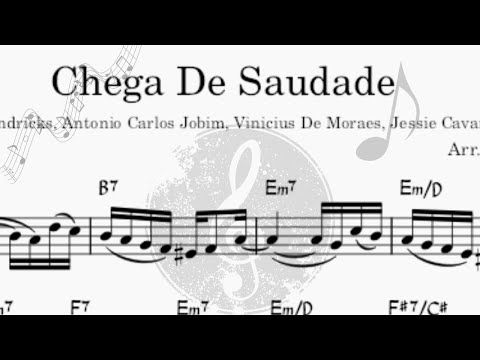 Chega de Saudade - Tom Jobim - Sheet Music and Playback - Grátis Vídeo Partitura - Trompete Bb