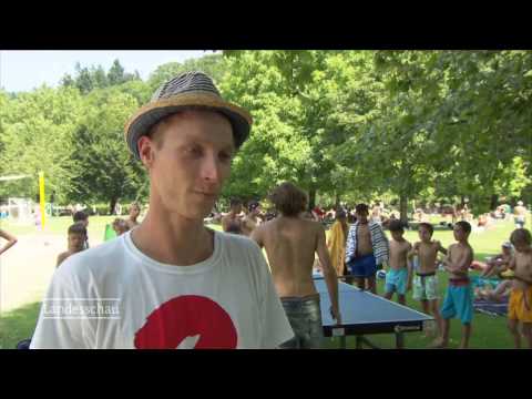 Headis, der neue Spass-Sport - Voller Körpereinsatz beim Kopfball-Tischtennis - Landesschau - SWR HD