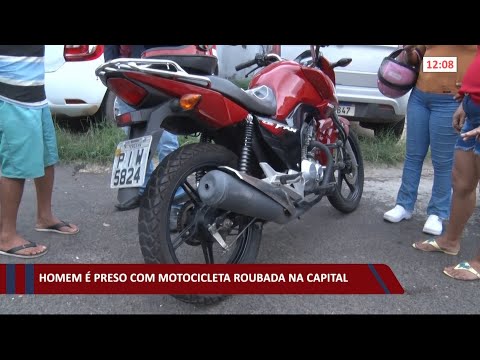 Homem é preso com motocicleta roubada na Capital 20 01 2021