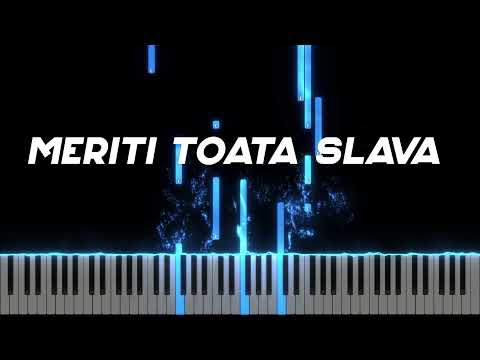 Meriti toata slava - Instrumental Pian - Negativ Pian - Tutorial