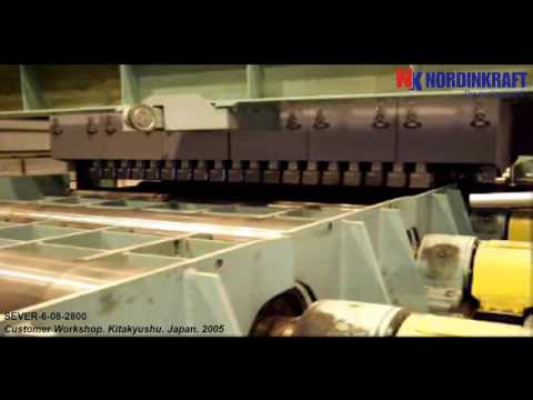 EMATEST-PL- 2800. For automatic ultrasonic testing of hot plates. First in Japan