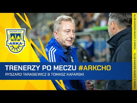 ARKA GDYNIA - CHOJNICZANKA CHOJNICE 2:1. TRENERZY PO MECZU