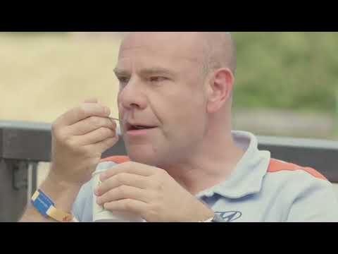 Andrea Adamo eats ice cream