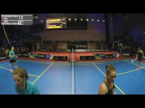 Fontaine / Tran vs Herttrich / Michels (WD, 1/2 Final) - 2015 Czech International