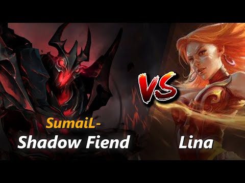 SumaiL- mid Shadow Fiend vs Lina | First 10 minutes