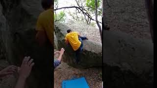 Video thumbnail of Problem 41 (Cova del 8). Can Bruguera