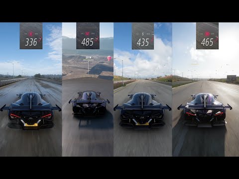 Apollo Intense Emozione 485 Km/H Top Speed Compilation - Stock VS Tuned Vs DownHill Vs HP Boost