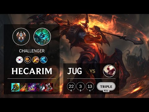 Hecarim Jungle vs Lee Sin - KR Challenger Patch 11.24
