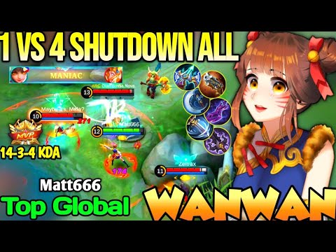 WANWAN BEST BUILD IN 2022 | TOP GLOBAL WANWAN Matt666. - MOBILE LEGENDS