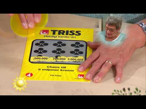 Trissvinnarens superhärliga hälsning till barnbarnet! - Nyhetsmorgon (TV4)