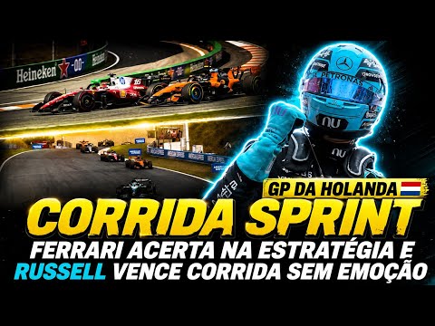 LECLERC FAZ BELA ULTRAPASSAGEM, FERRARI ACERTA E RUSSELL VENCE CORRIDA CHATA | GP HOLANDA