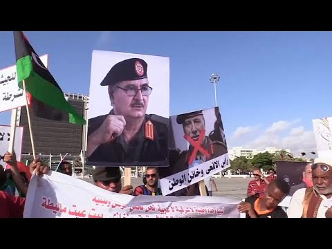 مظاهرات في بنغازي داعمة لحفتر ومطالبات بوقف الدعم التركي لحكومة الوفاق الوطني …