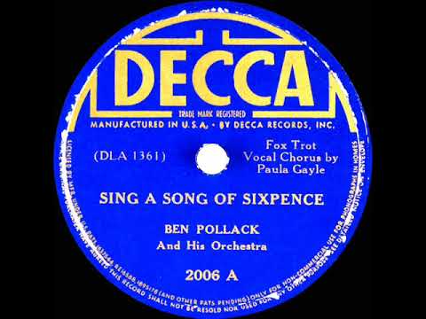 1938 Ben Pollack - Sing A Song Of Sixpence (Paula Gayle, vocal)